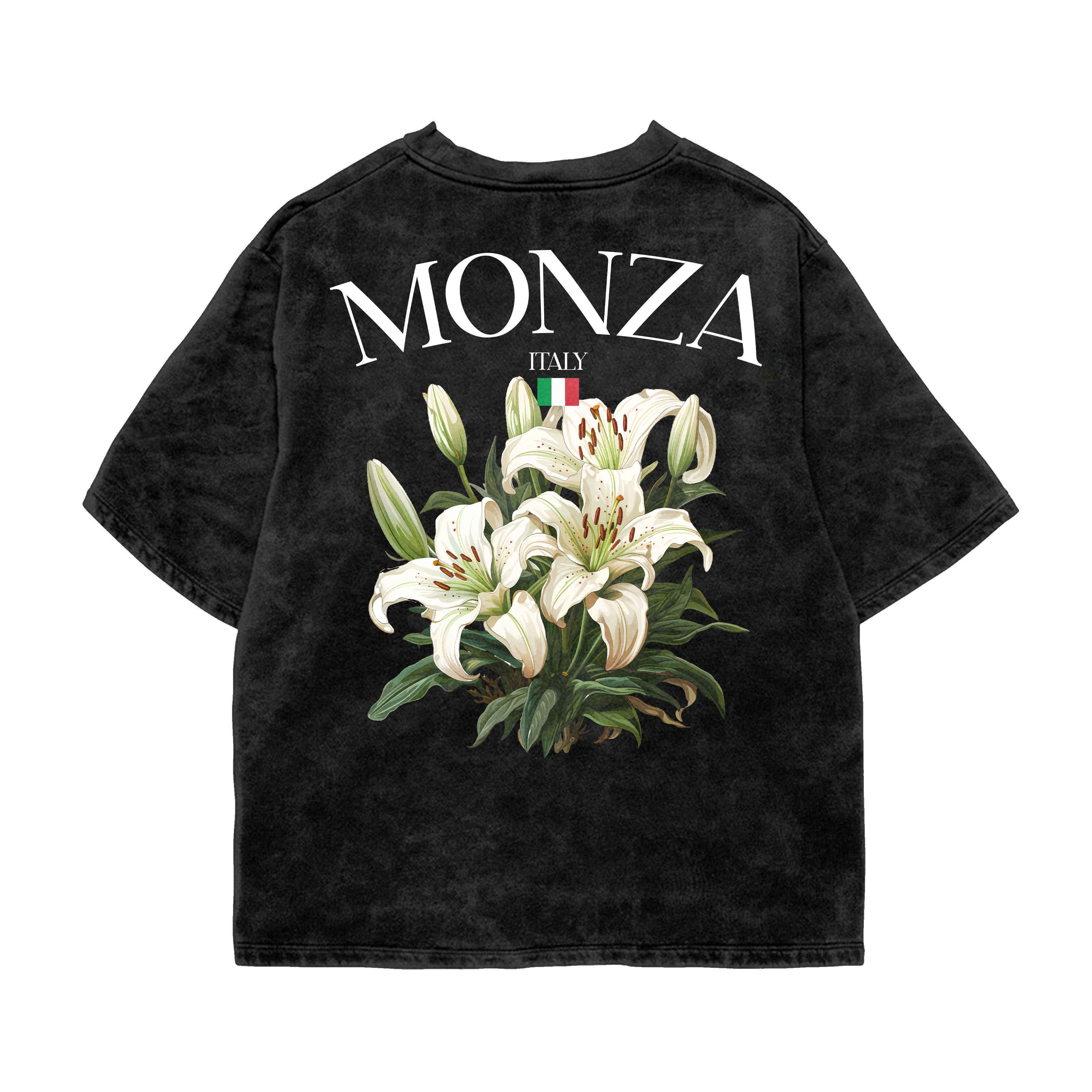 Monza Italy Oversized Tee – Acid Wash