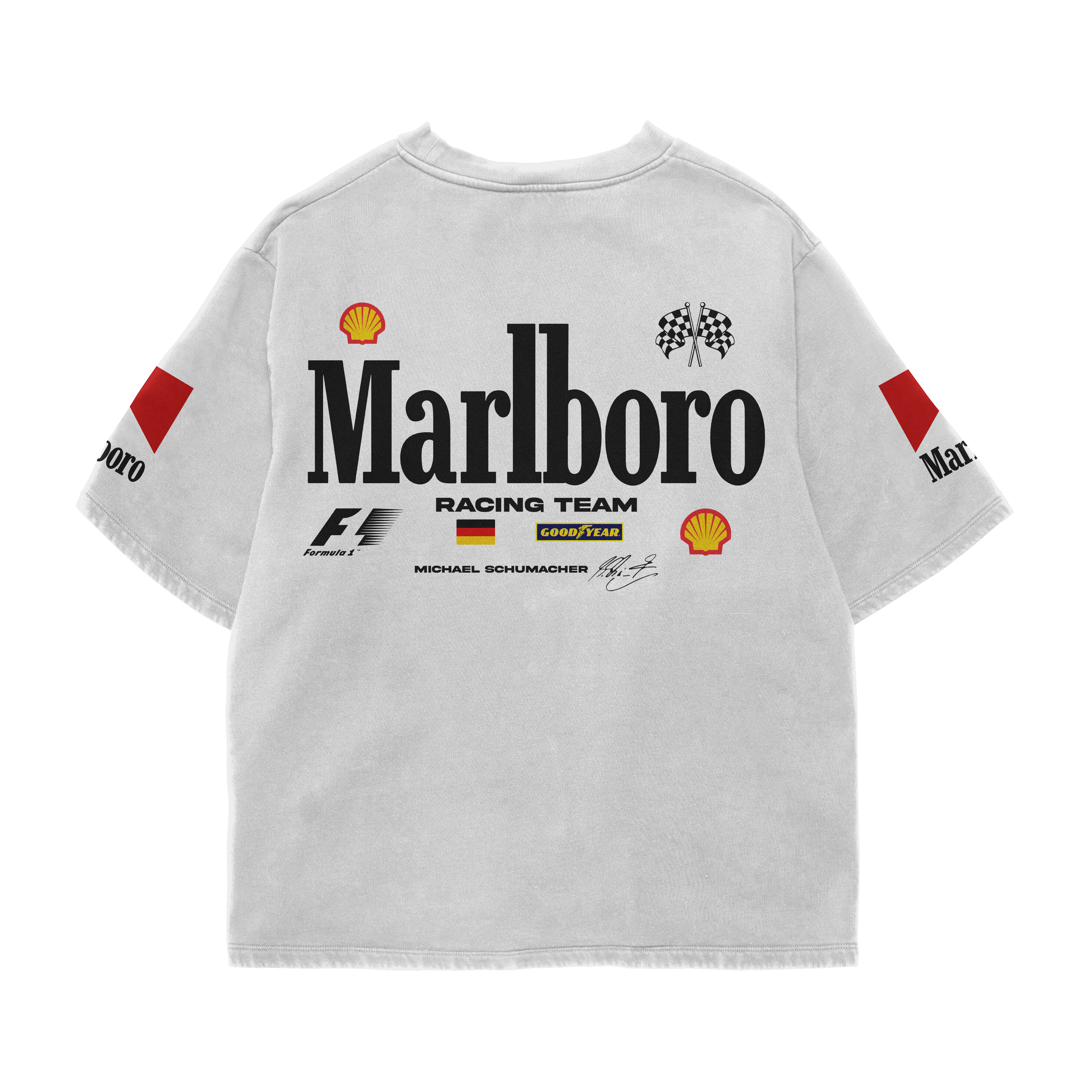Marlboro Racing Oversized Tee – White