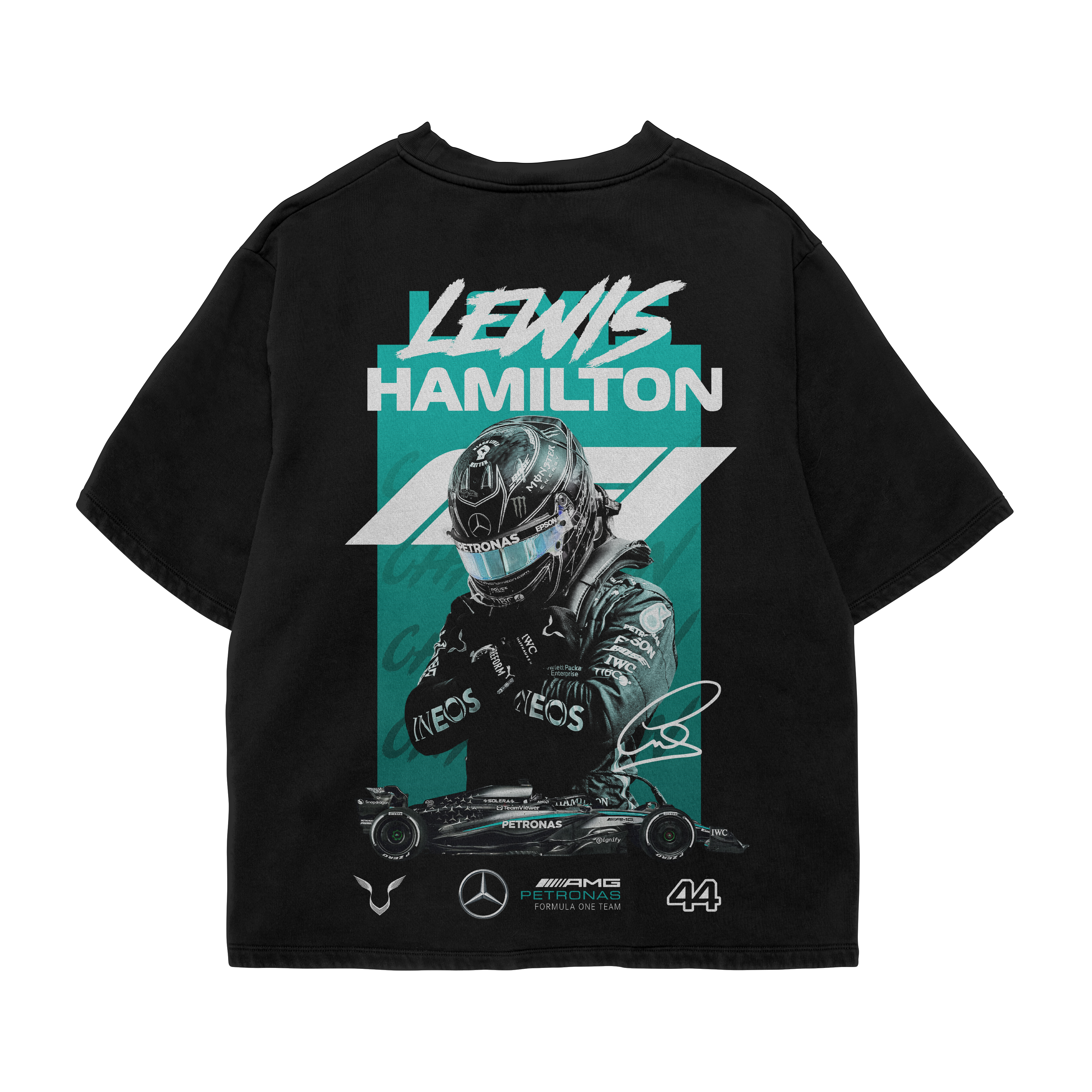 Lewis Hamilton Oversized Tee – Black – YOLOZ