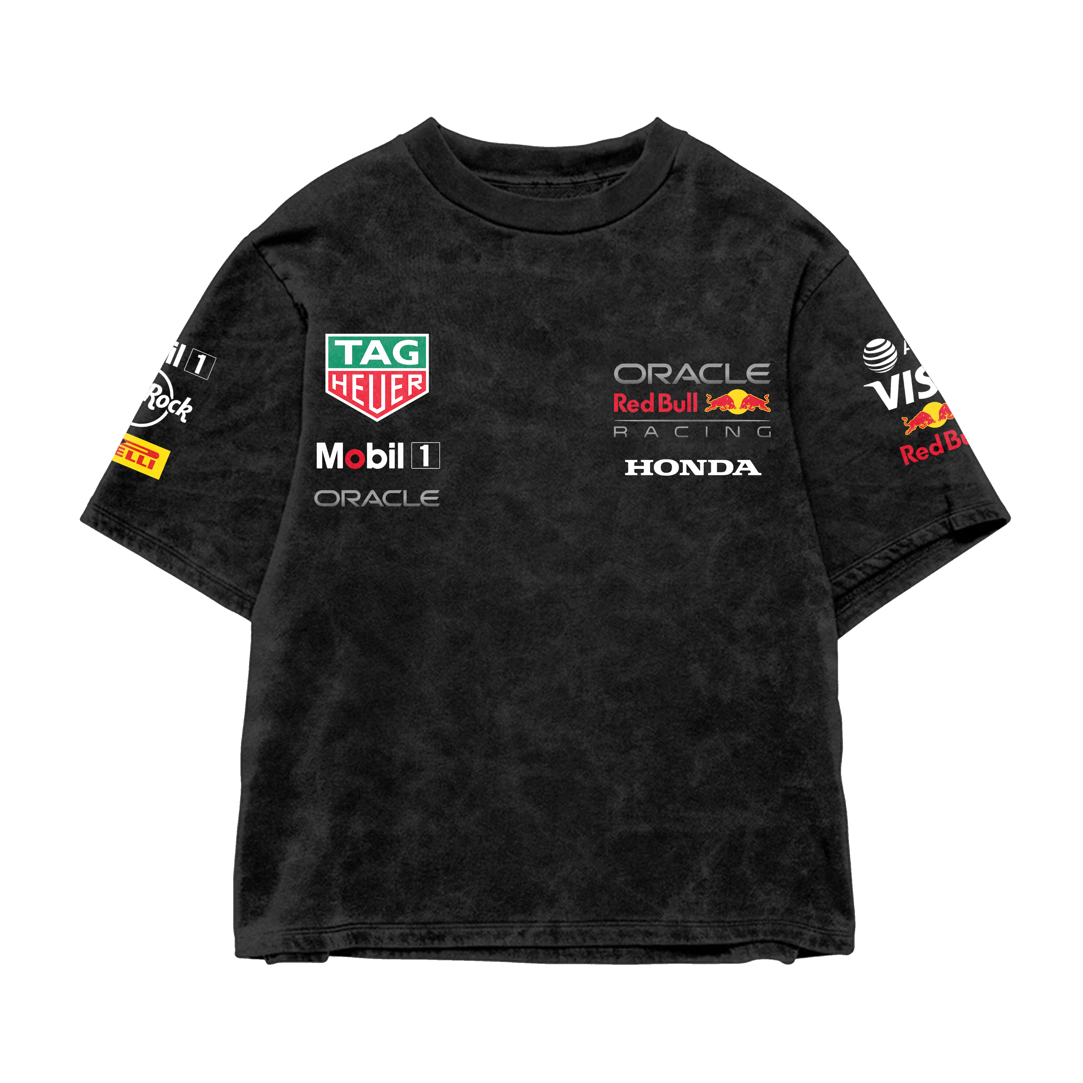 Red Bull Racing Oversized Tee – Acid Wash