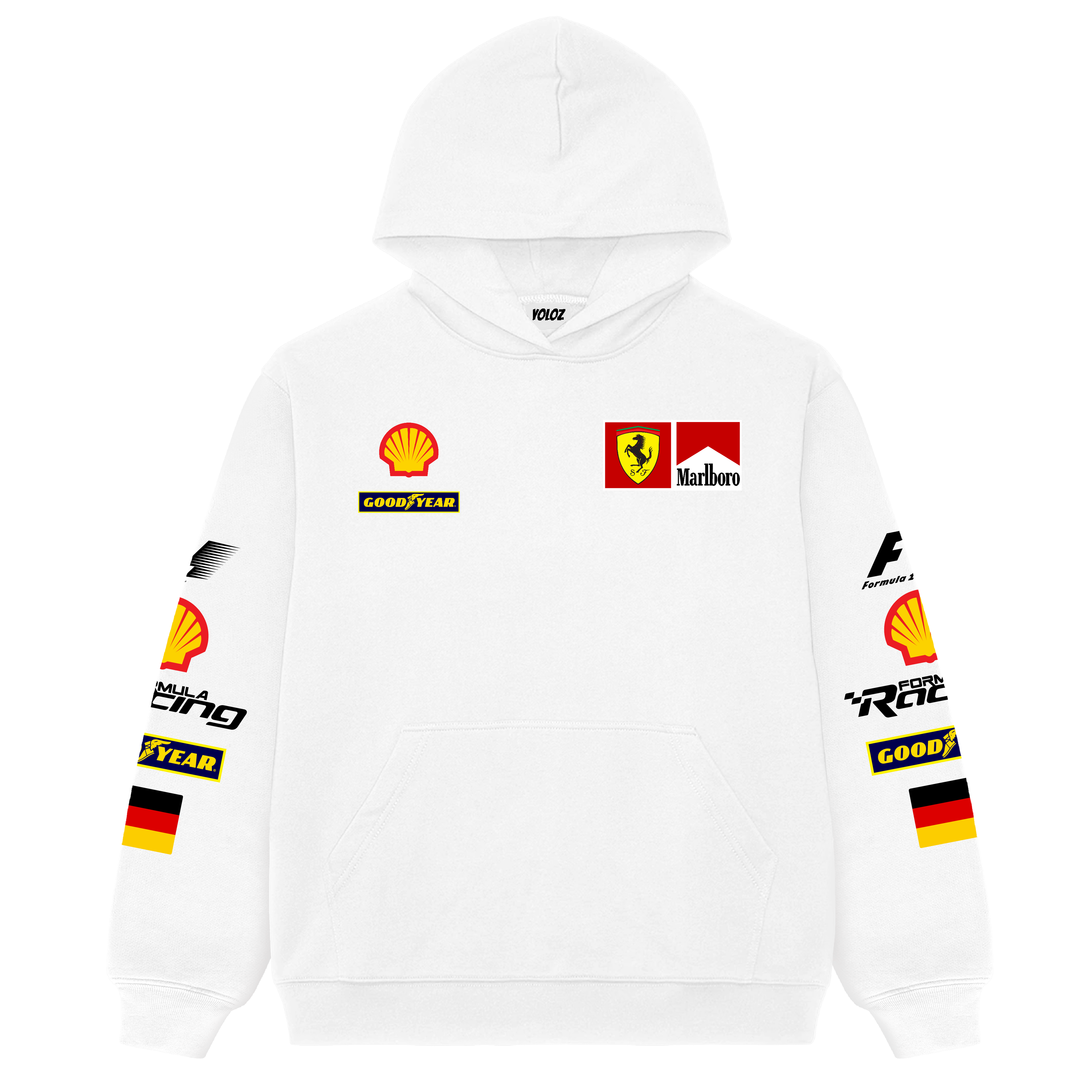 Marlboro Racing Oversized Hoodie - White