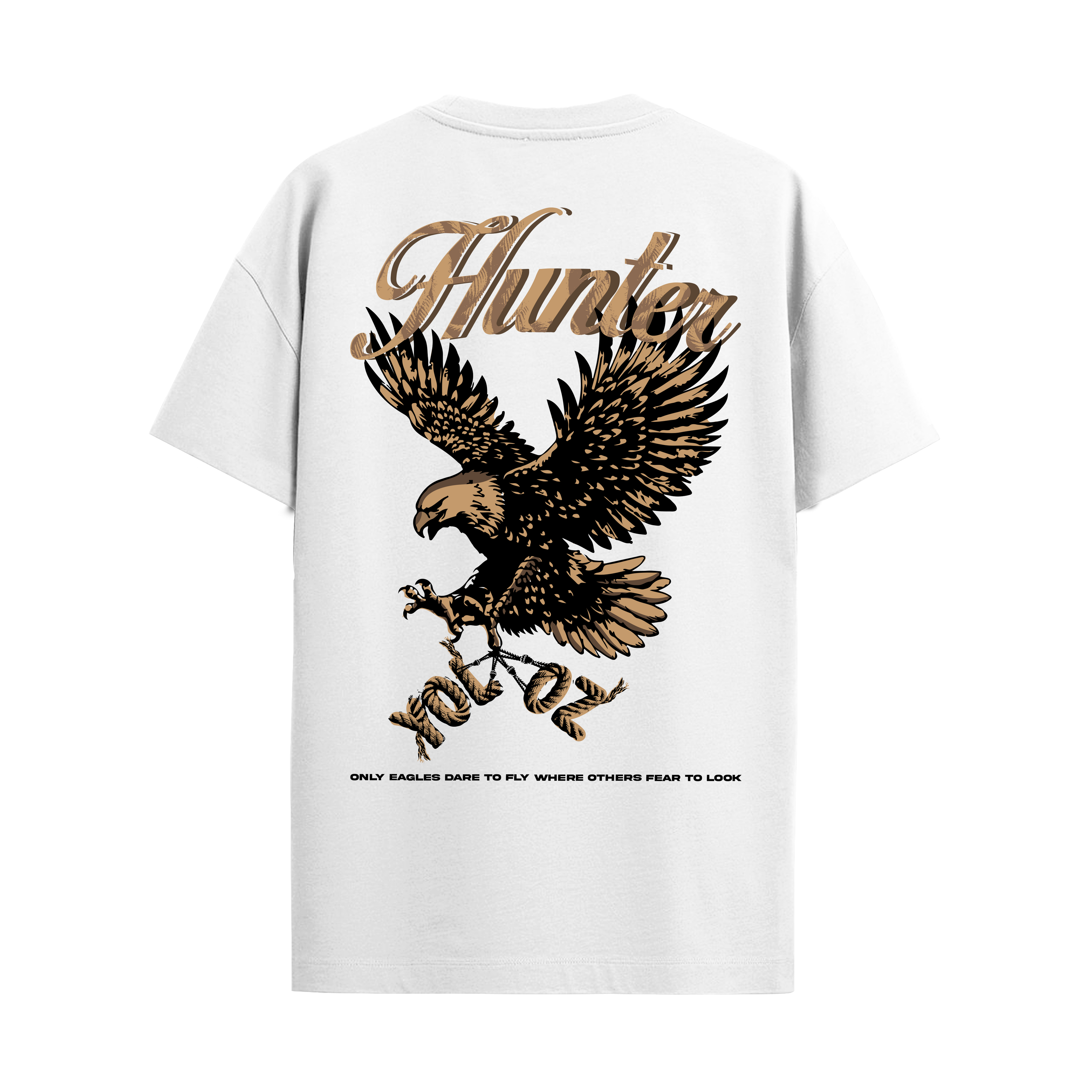 HUNTER WHITE REGULAR FIT T-SHIRT