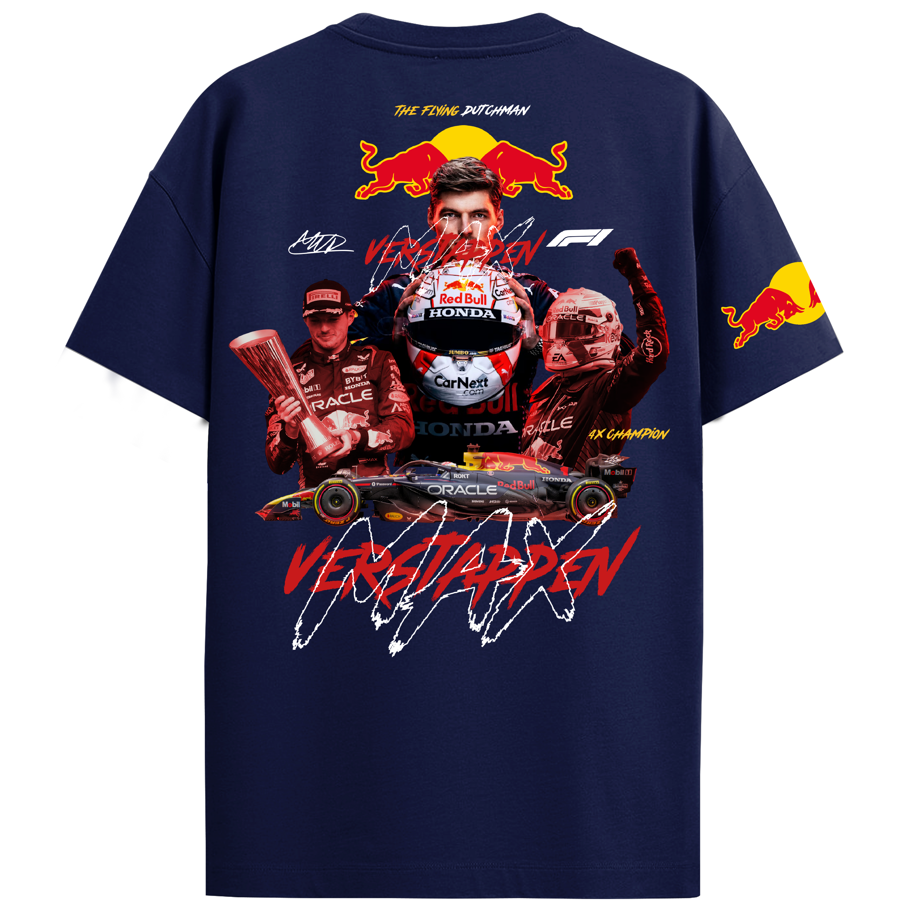 Max Verstappen Regular Fit Tee – Navy Blue