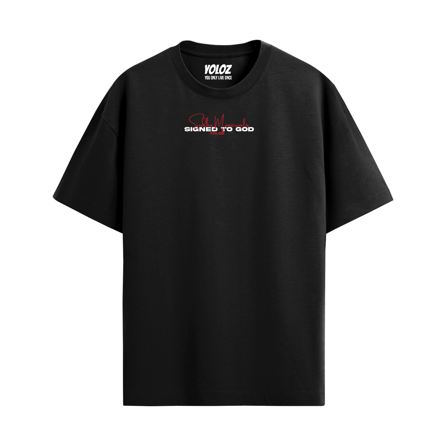 MOOSE THE LEGEND BLACK OVERSIZED T-SHIRT