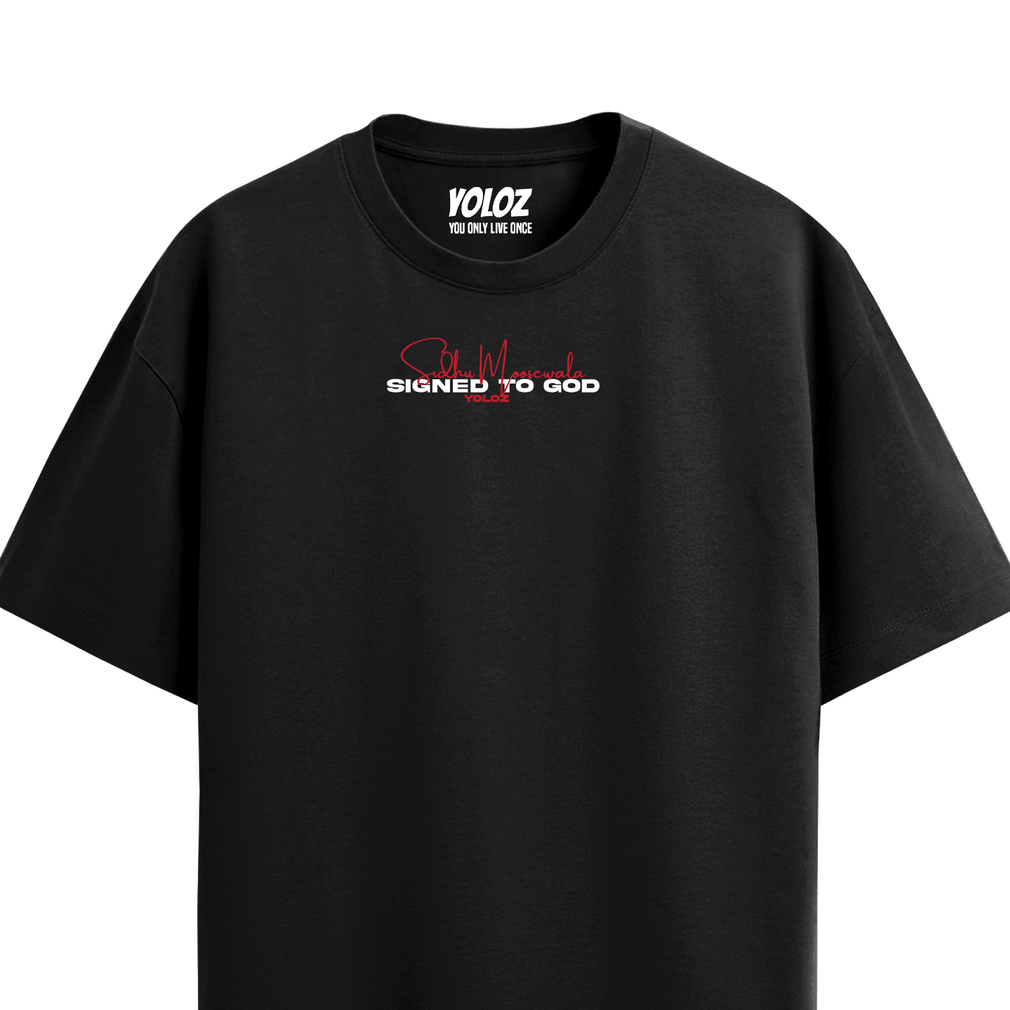 MOOSE THE LEGEND BLACK OVERSIZED T-SHIRT