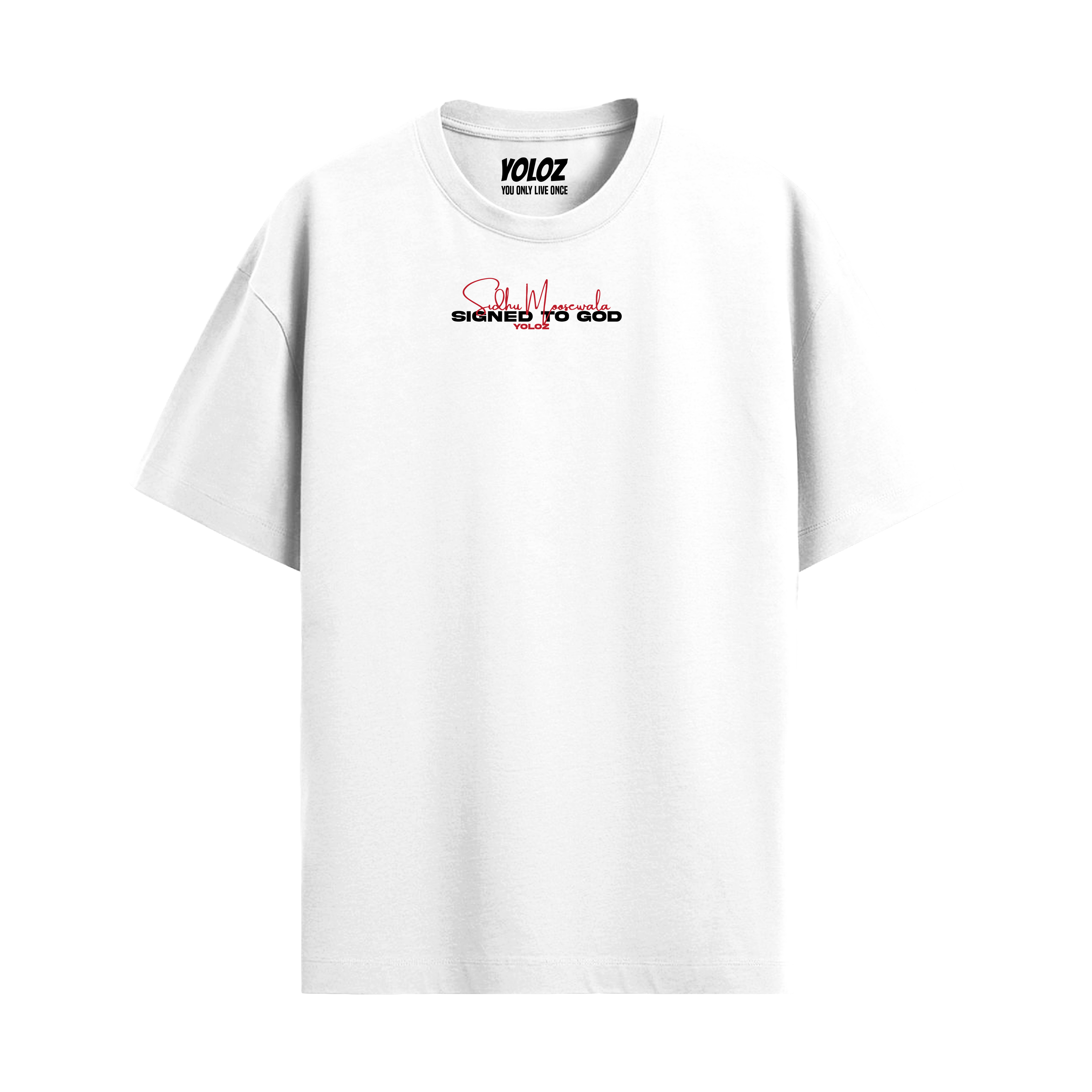 MOOSE THE LEGEND WHITE OVERSIZED T-SHIRT