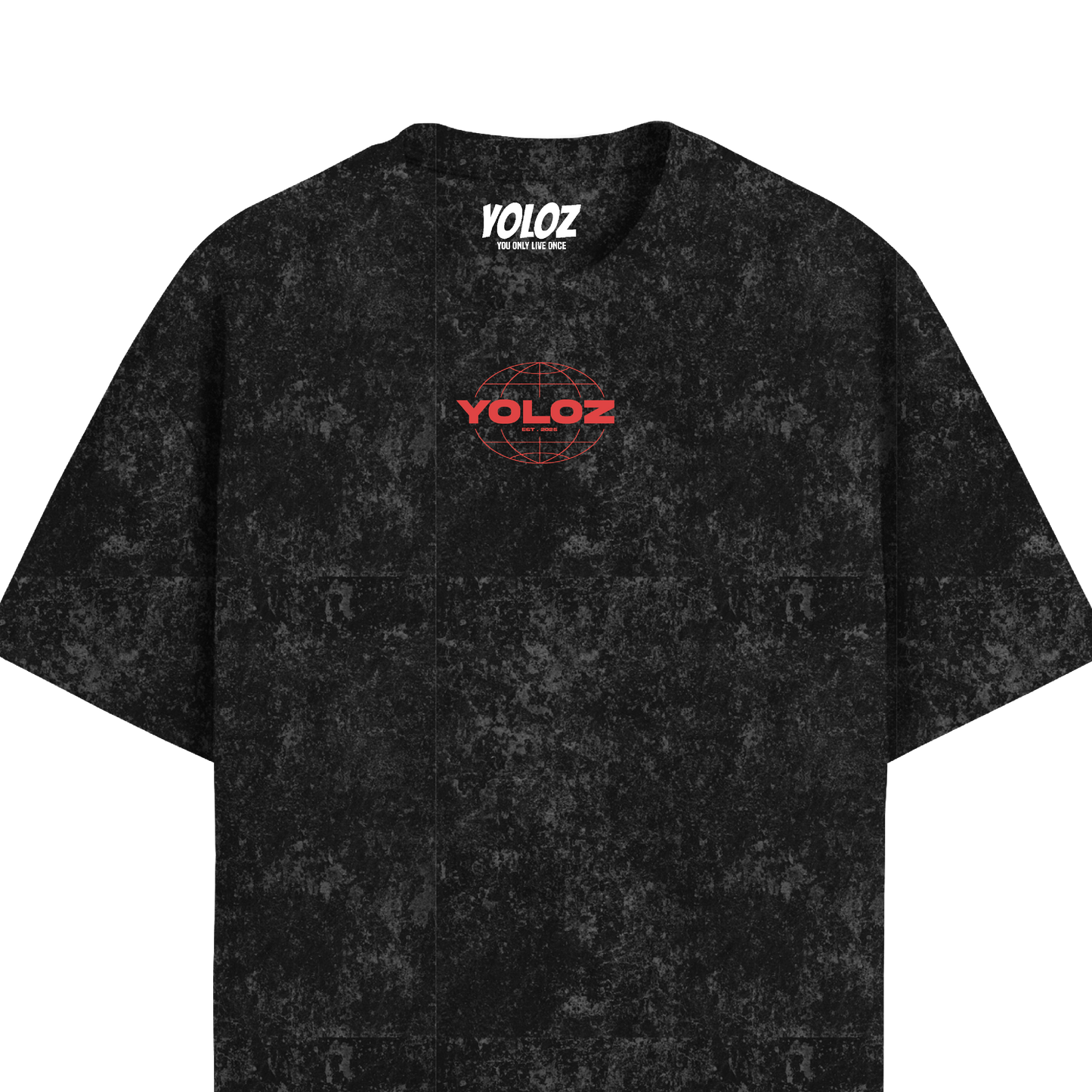 THE WORLD ACID WASH OVERSIZED T-SHIRT