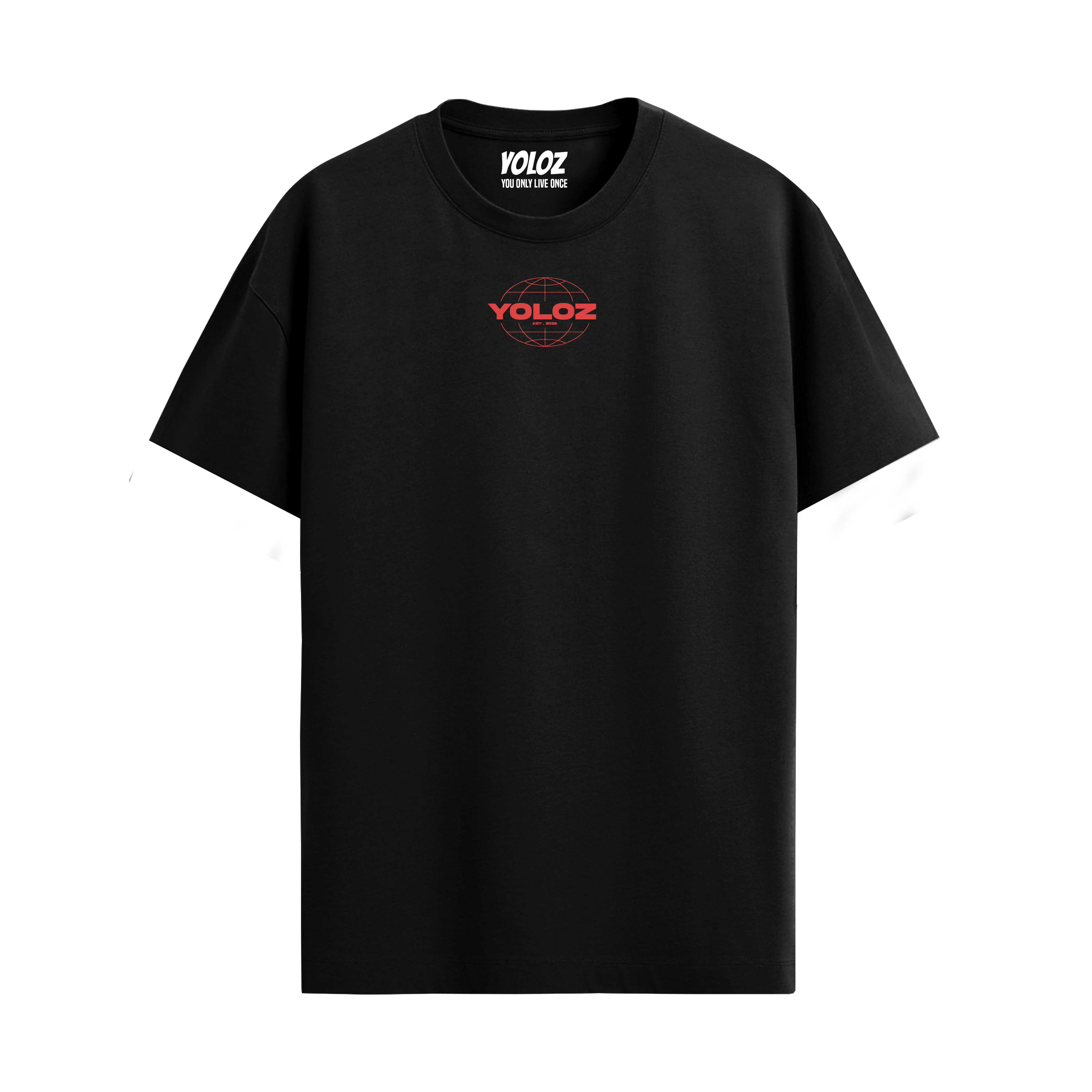 THE WORLD BLACK REGULAR FIT T-SHIRT