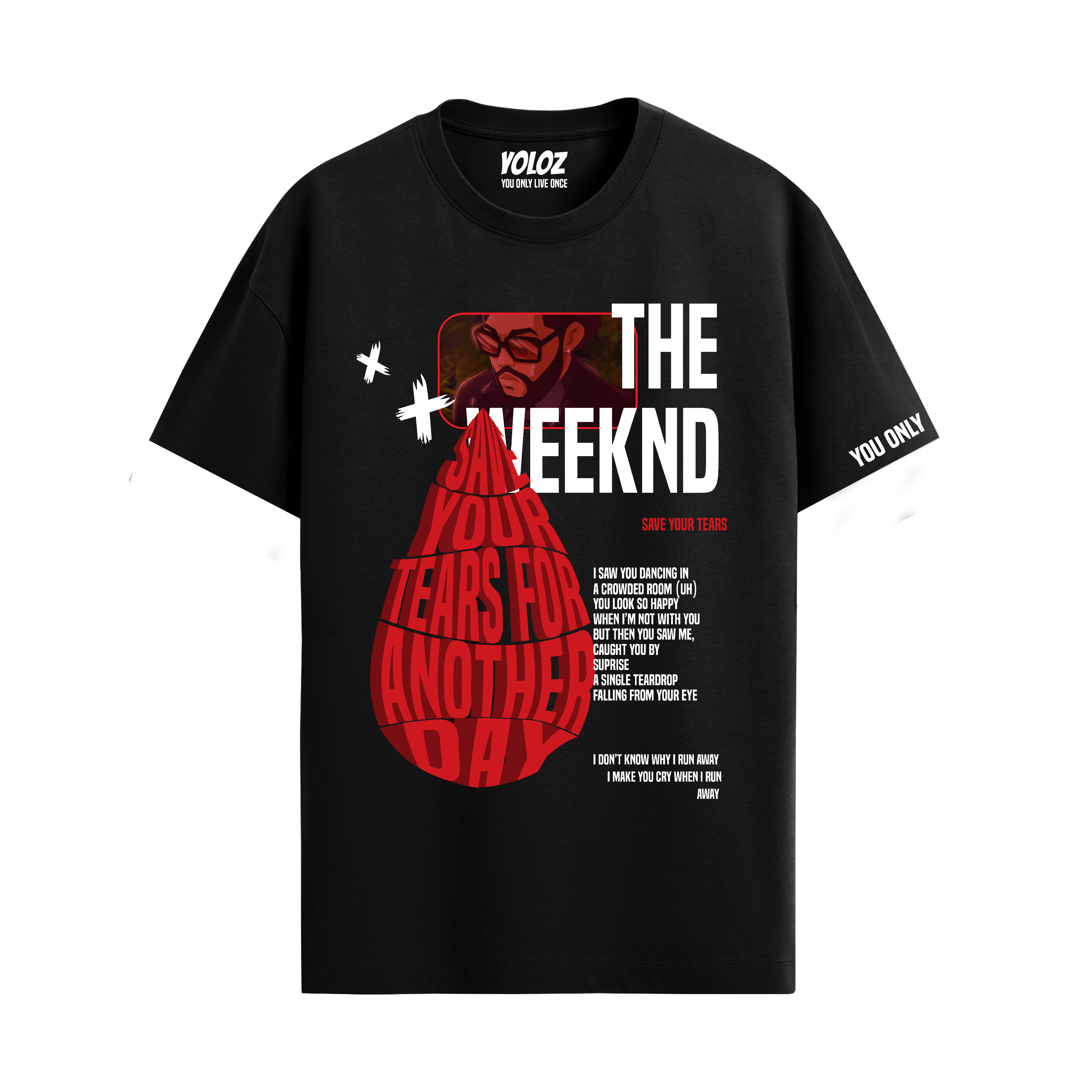 THE WEEKND BLACK REGULAR FIT T-SHIRT