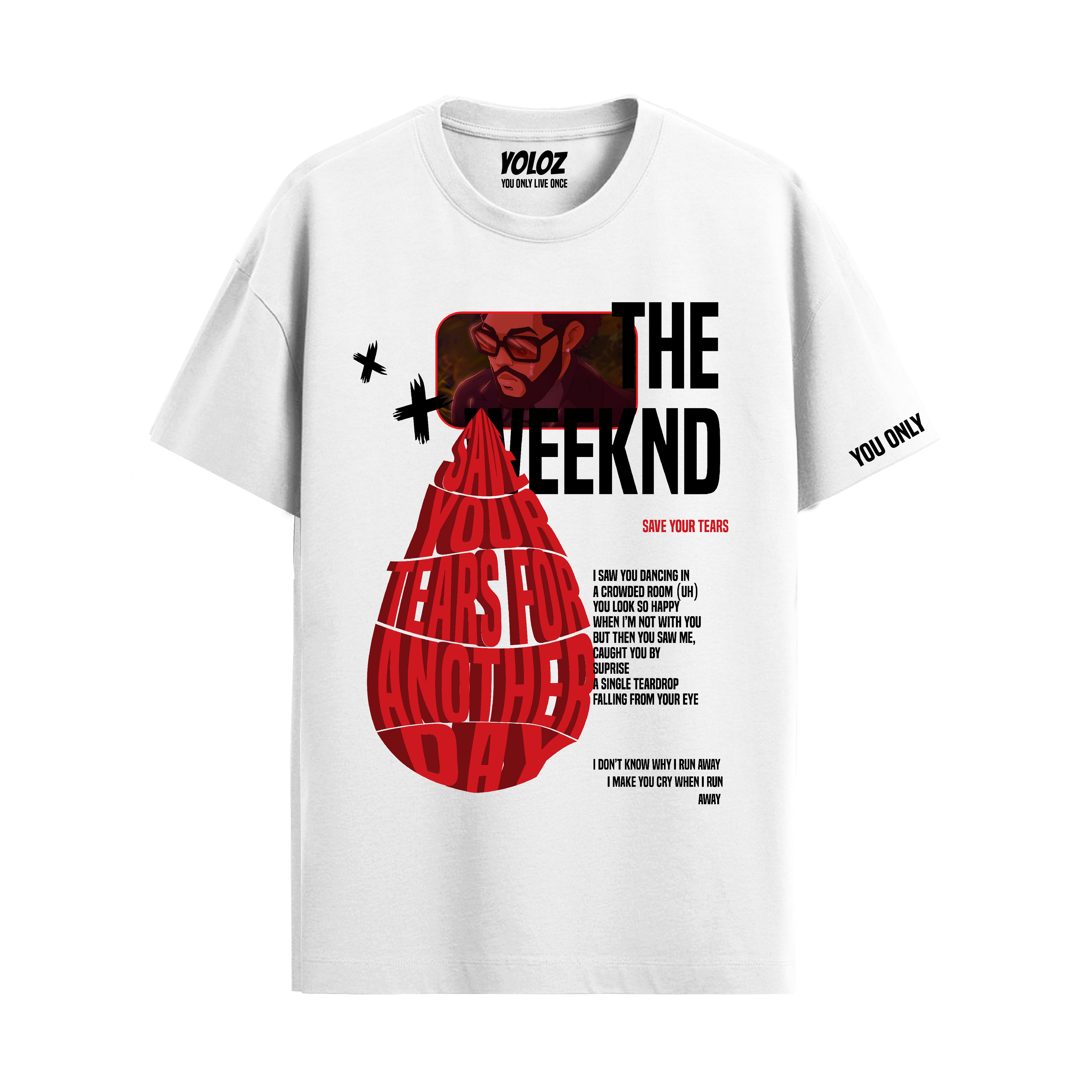 THE WEEKND WHITE REGULAR FIT T-SHIRT