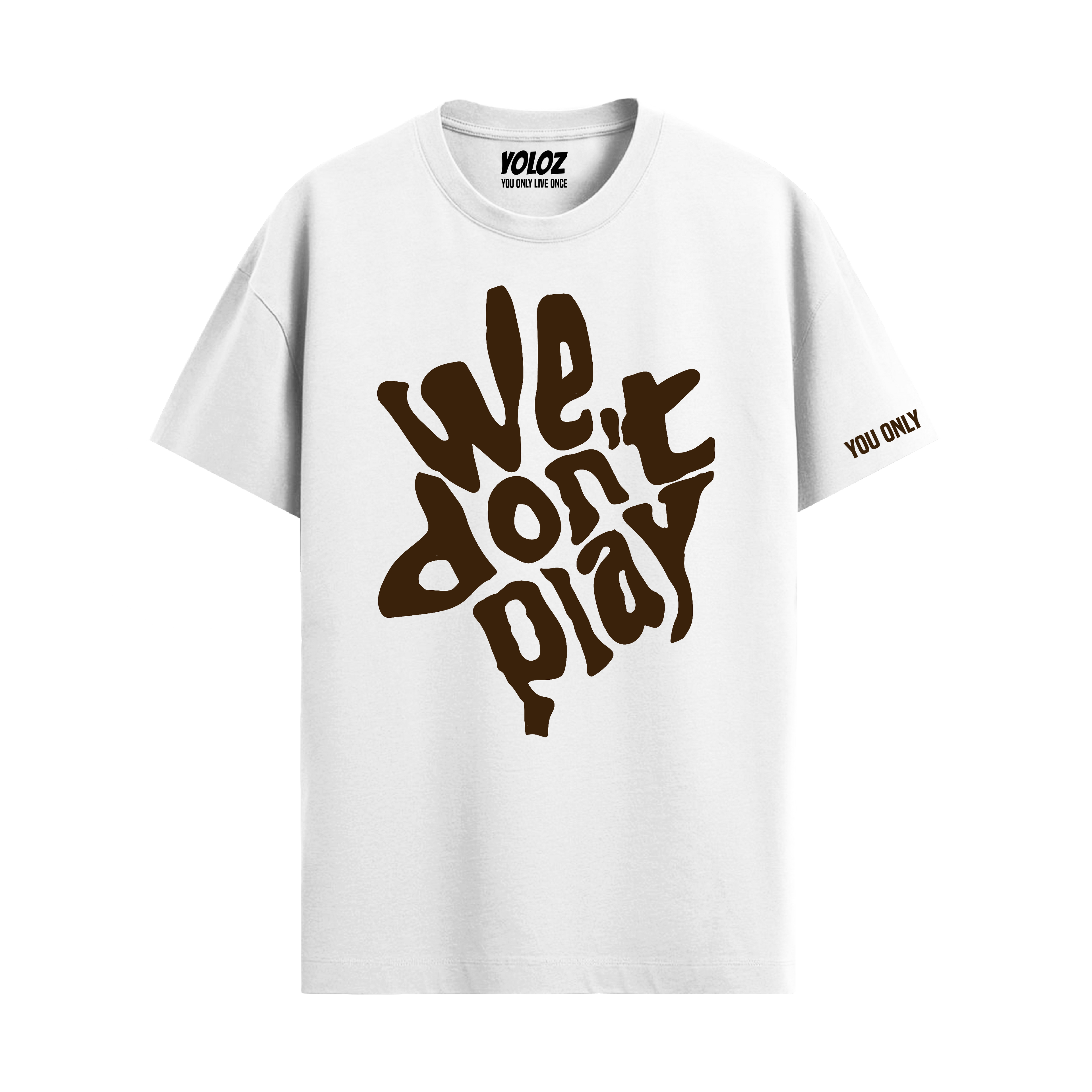 WE DON'T PLAY WHITE REGULAR FIT T-SHIRT