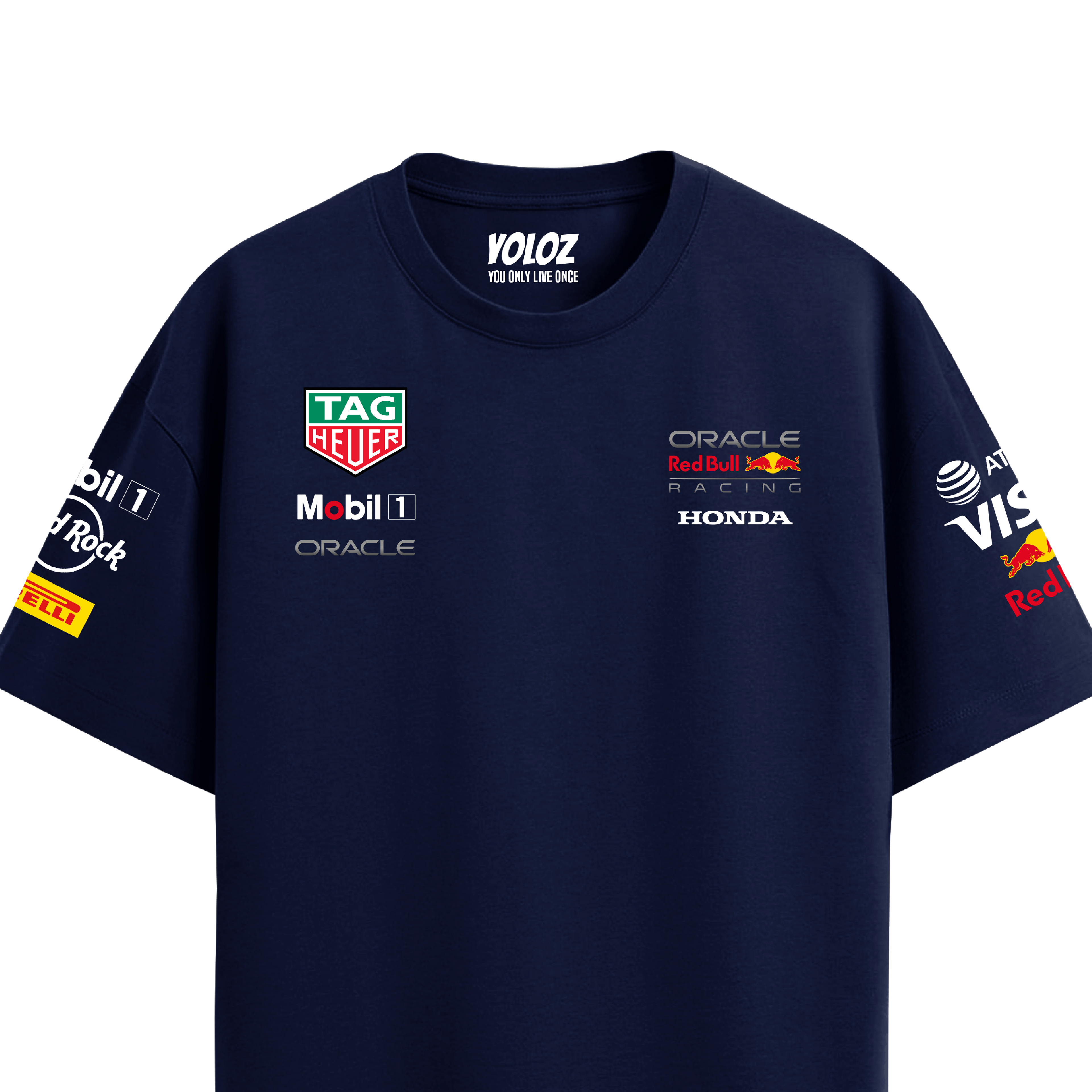 Red Bull Racing Oversized Tee – Navy Blue