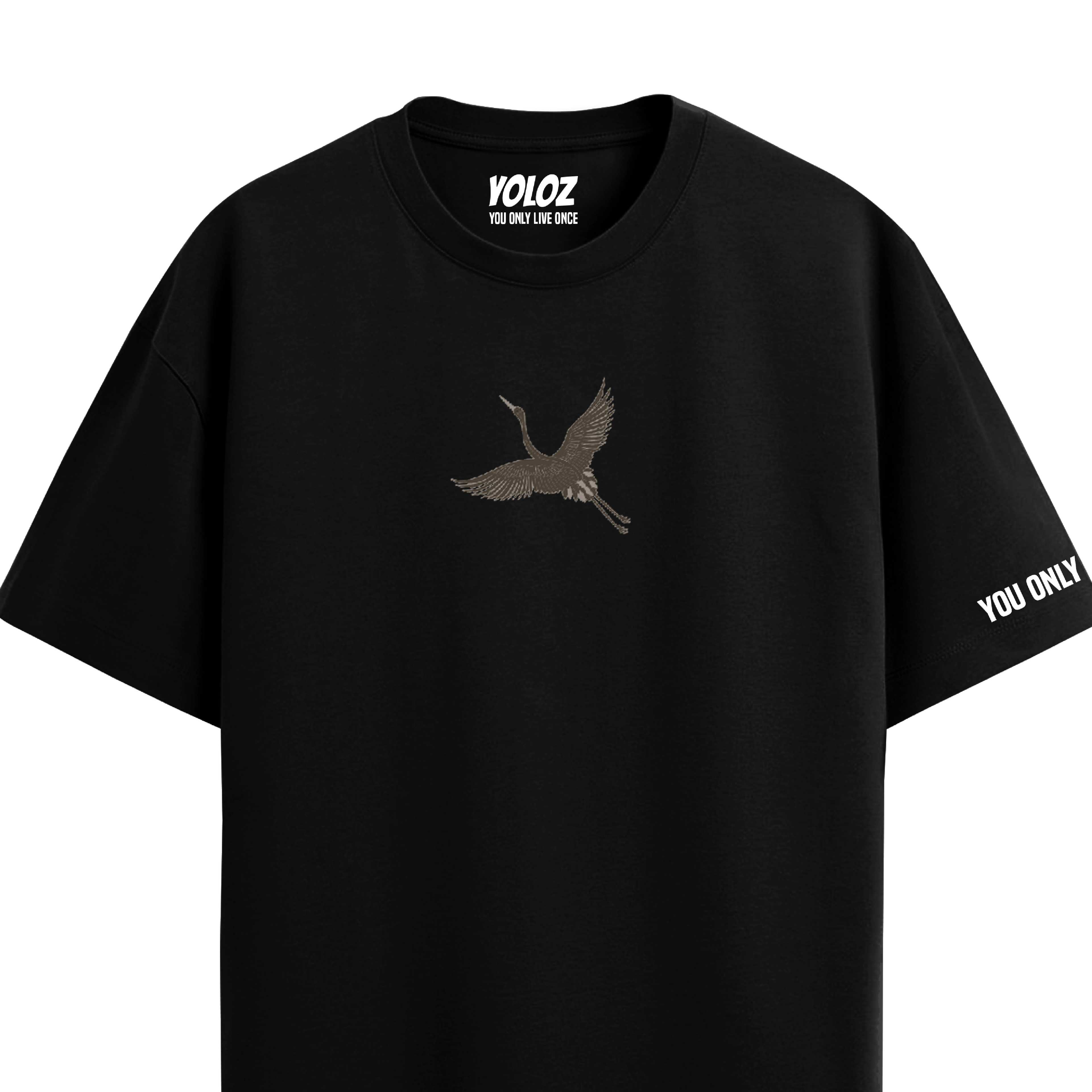 VULTURE BLACK OVERSIZED T-SHIRT