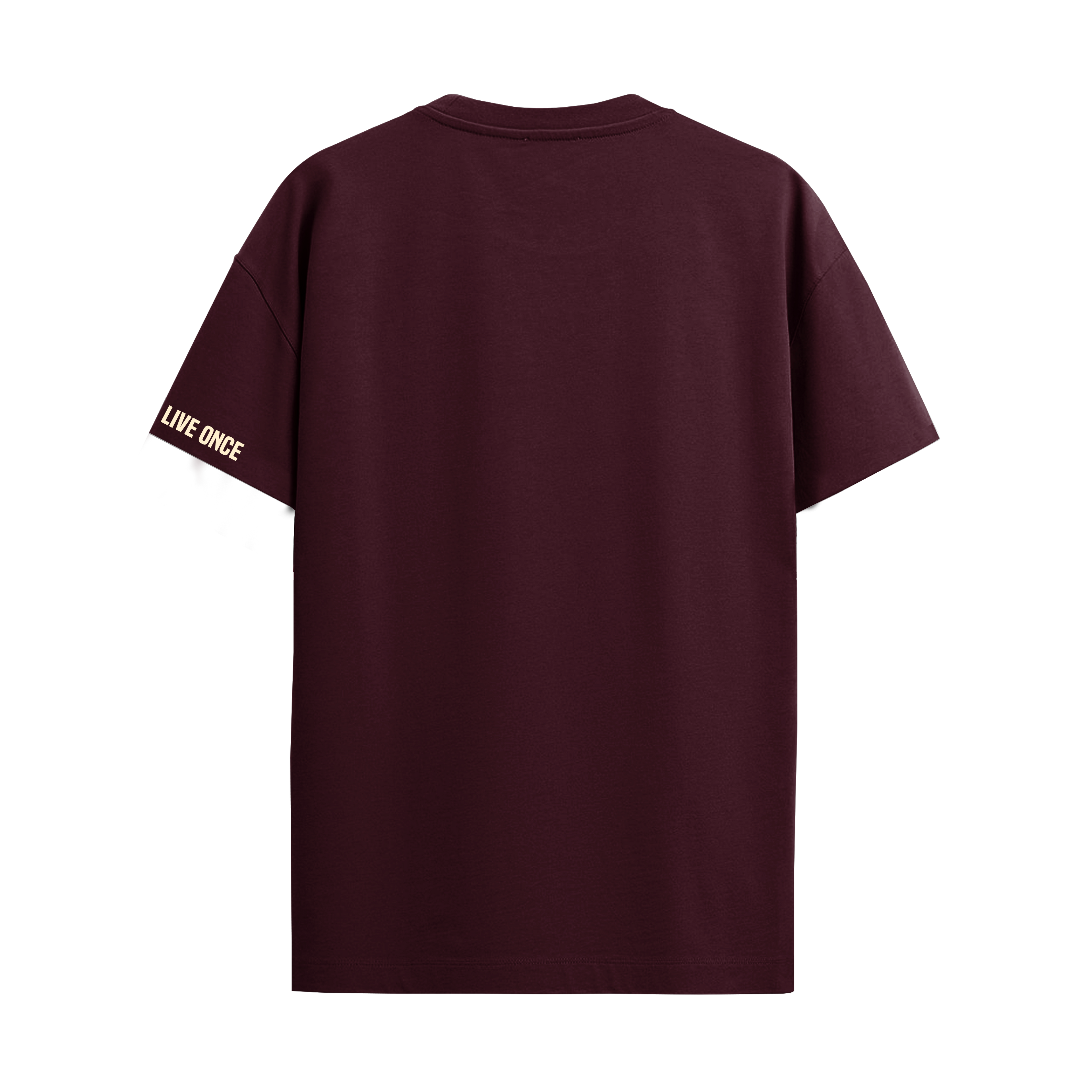 WE DON'T PLAY MAROON REGULAR FIT T-SHIRT
