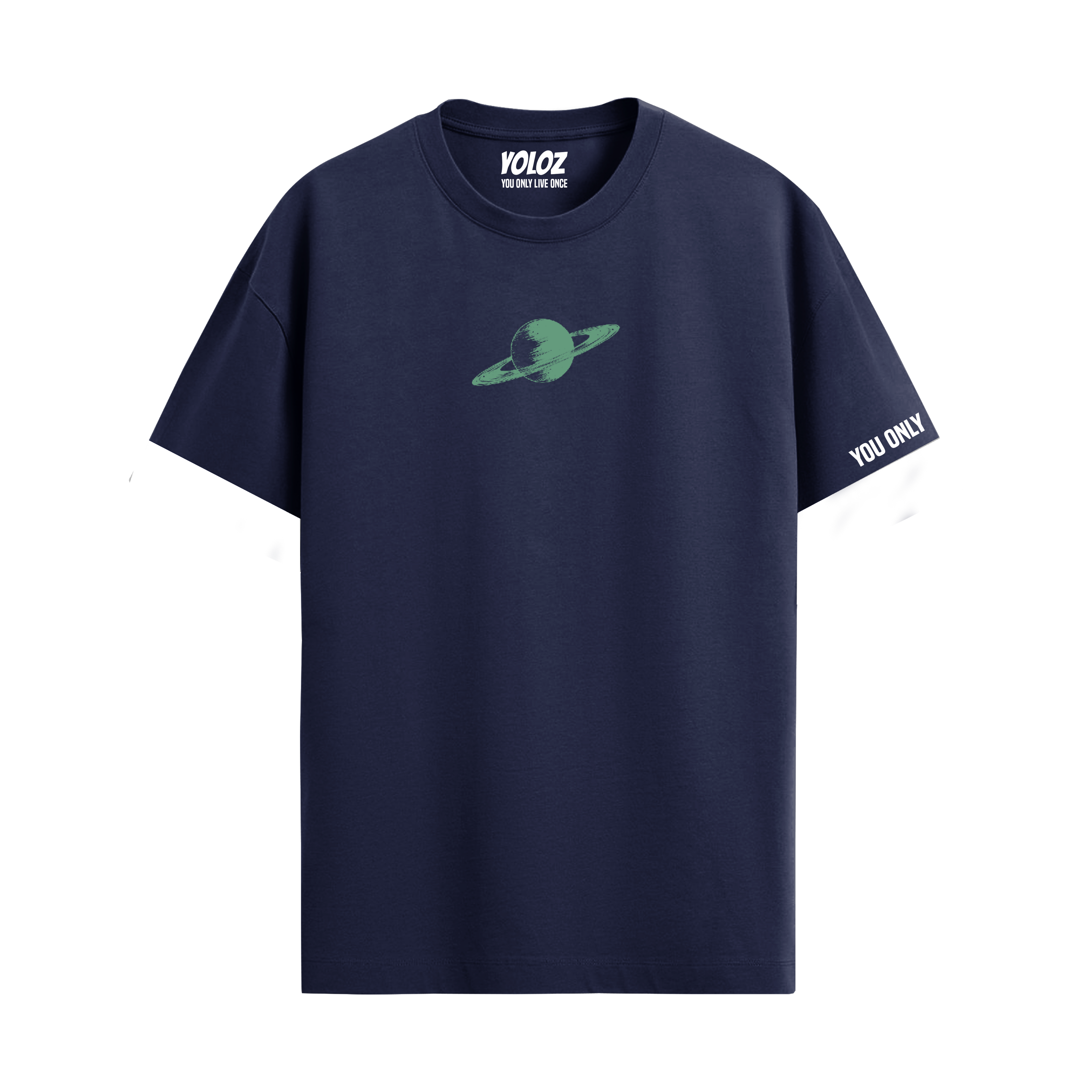 SATURN NAVY BLUE REGULAR FIT T-SHIRT