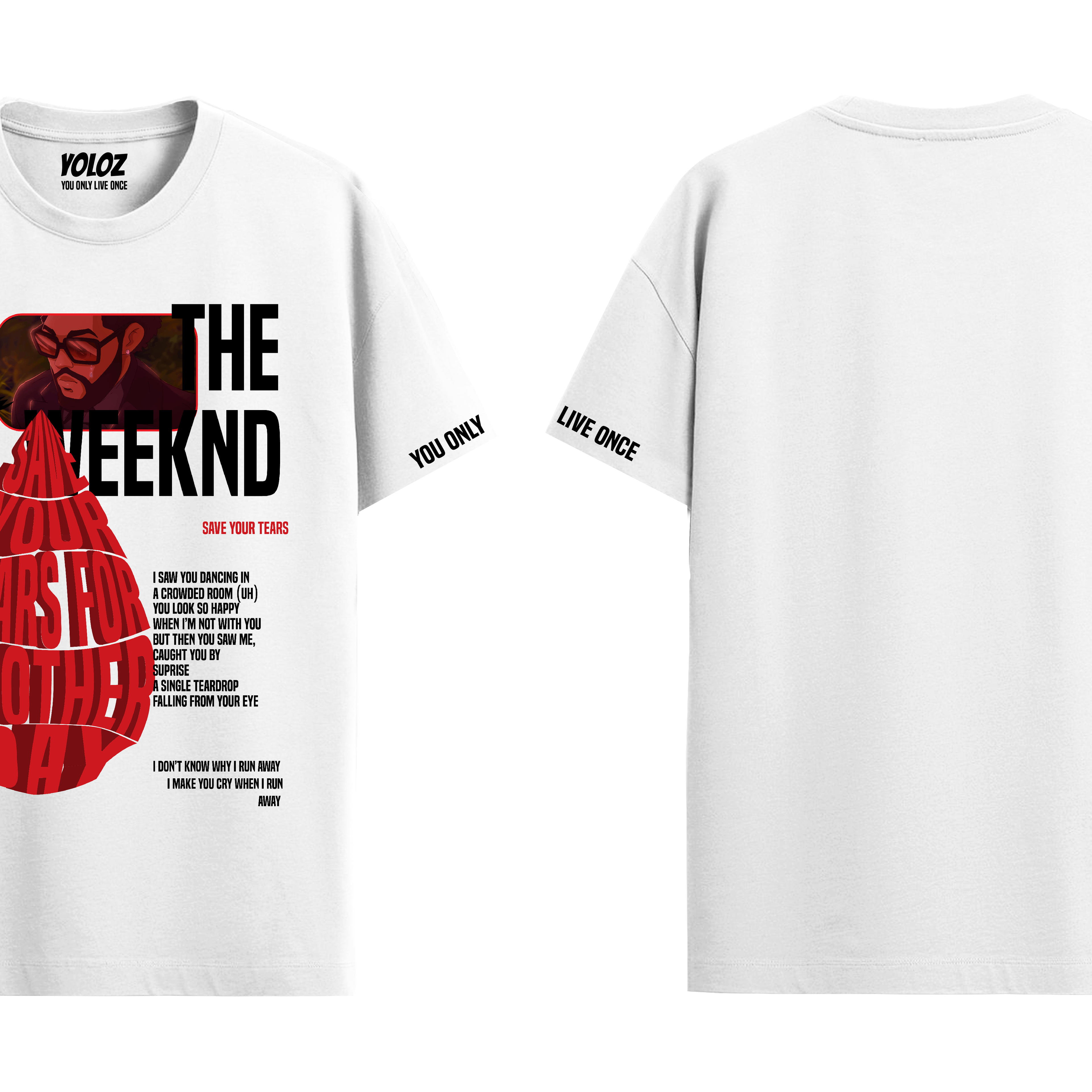 THE WEEKND WHITE REGULAR FIT T-SHIRT