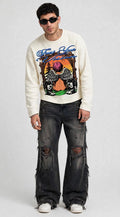 VISION WHITE WAFFLE T-SHIRT