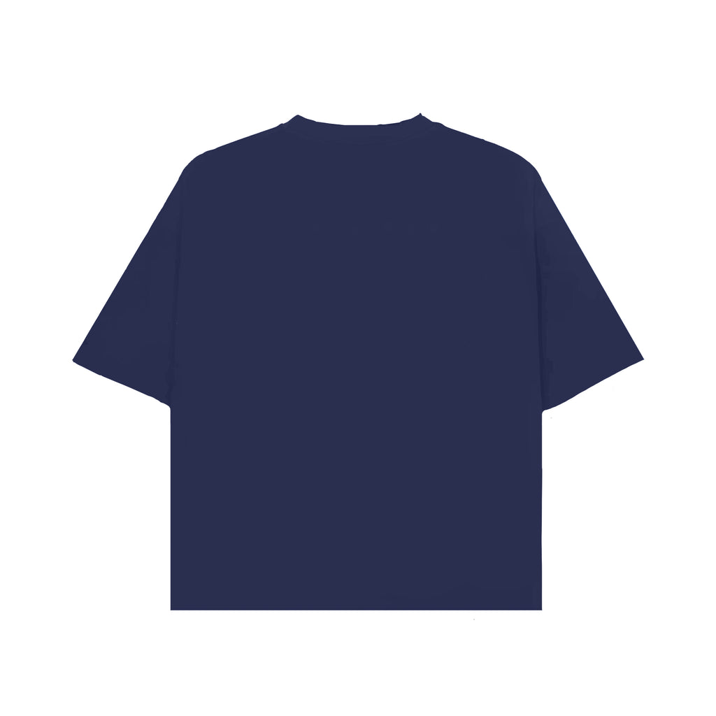 BASIC NAVY BLUE OVERSIZED T-SHIRT