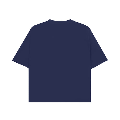 BASIC NAVY BLUE OVERSIZED T-SHIRT