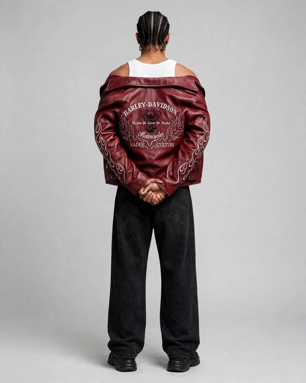 Bikers Red Leather Jacket