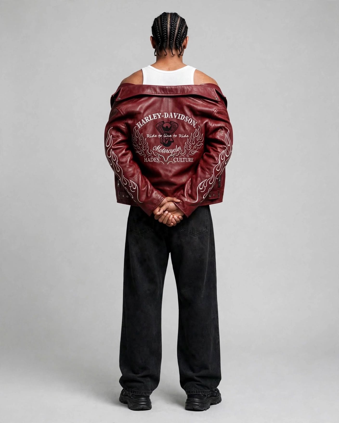 Bikers Red Leather Jacket