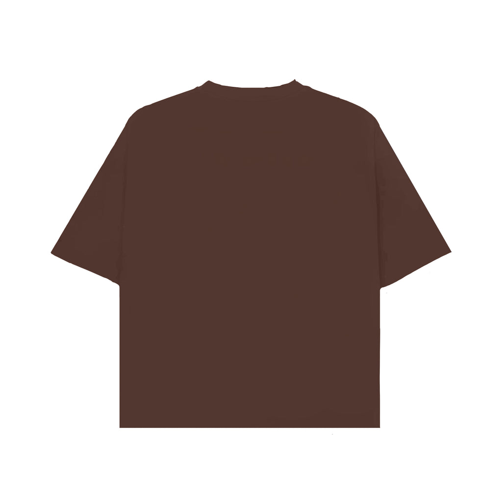 BASIC BROWN OVERSIZED T-SHIRT