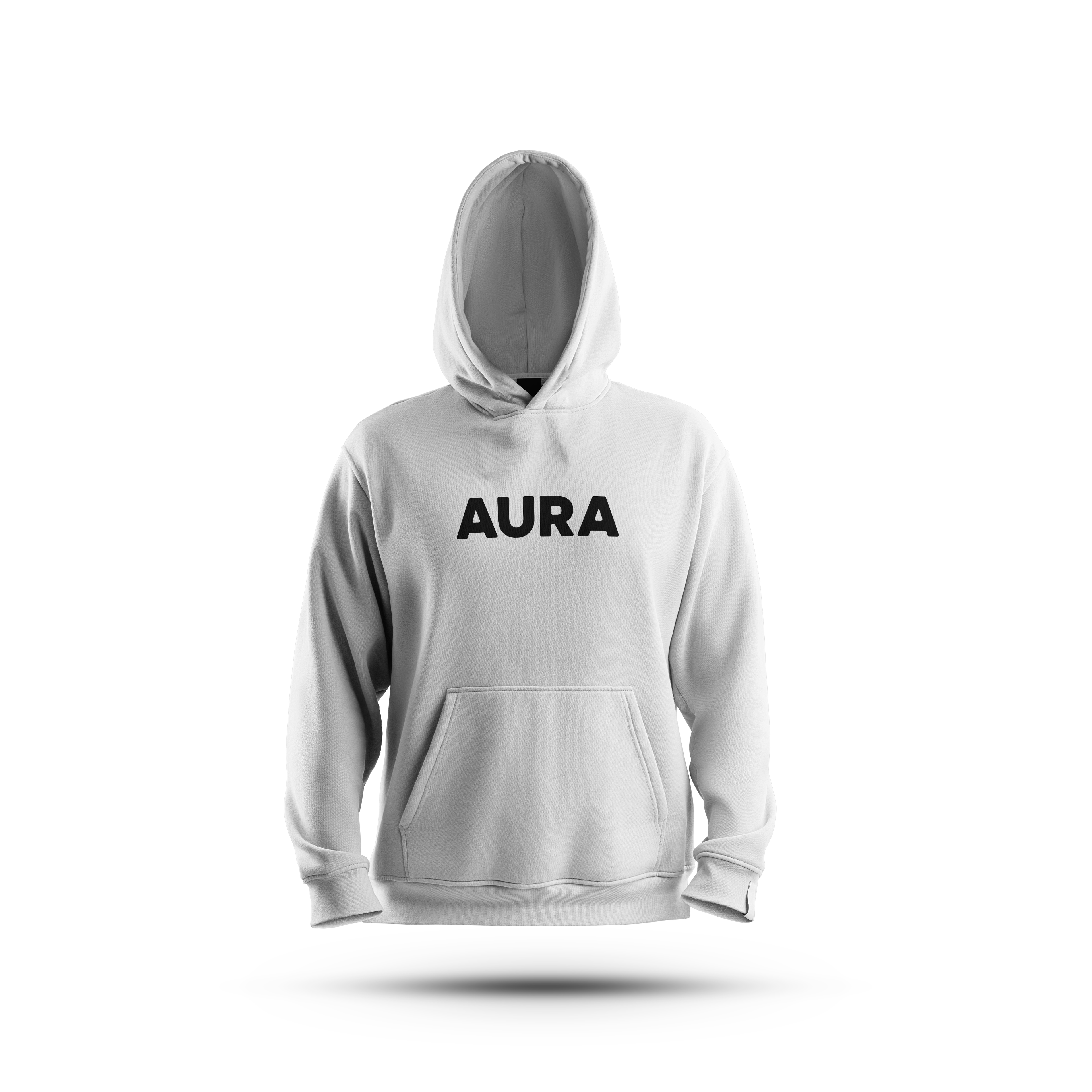 AURA CLASSIC WHITE UNISEX HOODIE