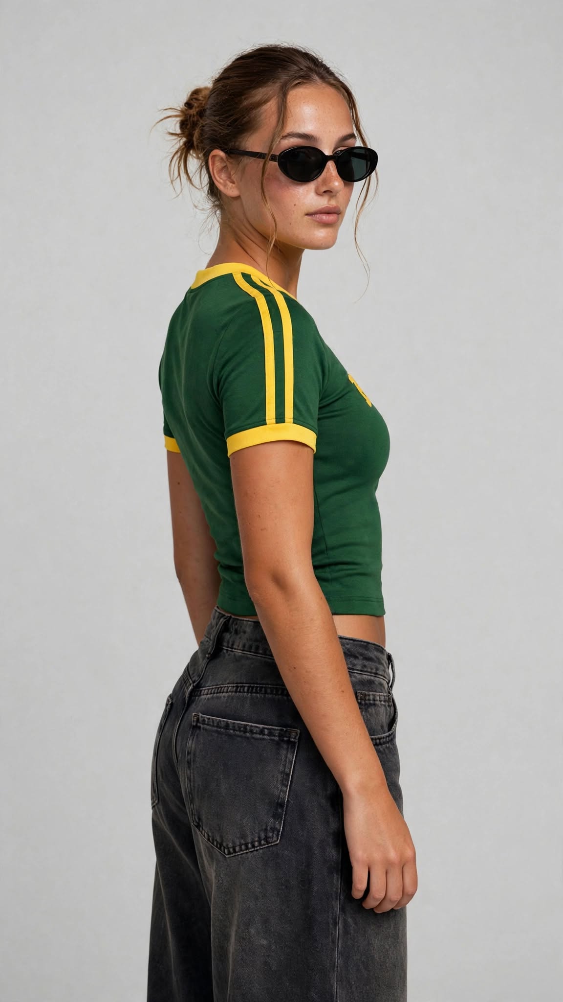 Brasil Green Cropped Top