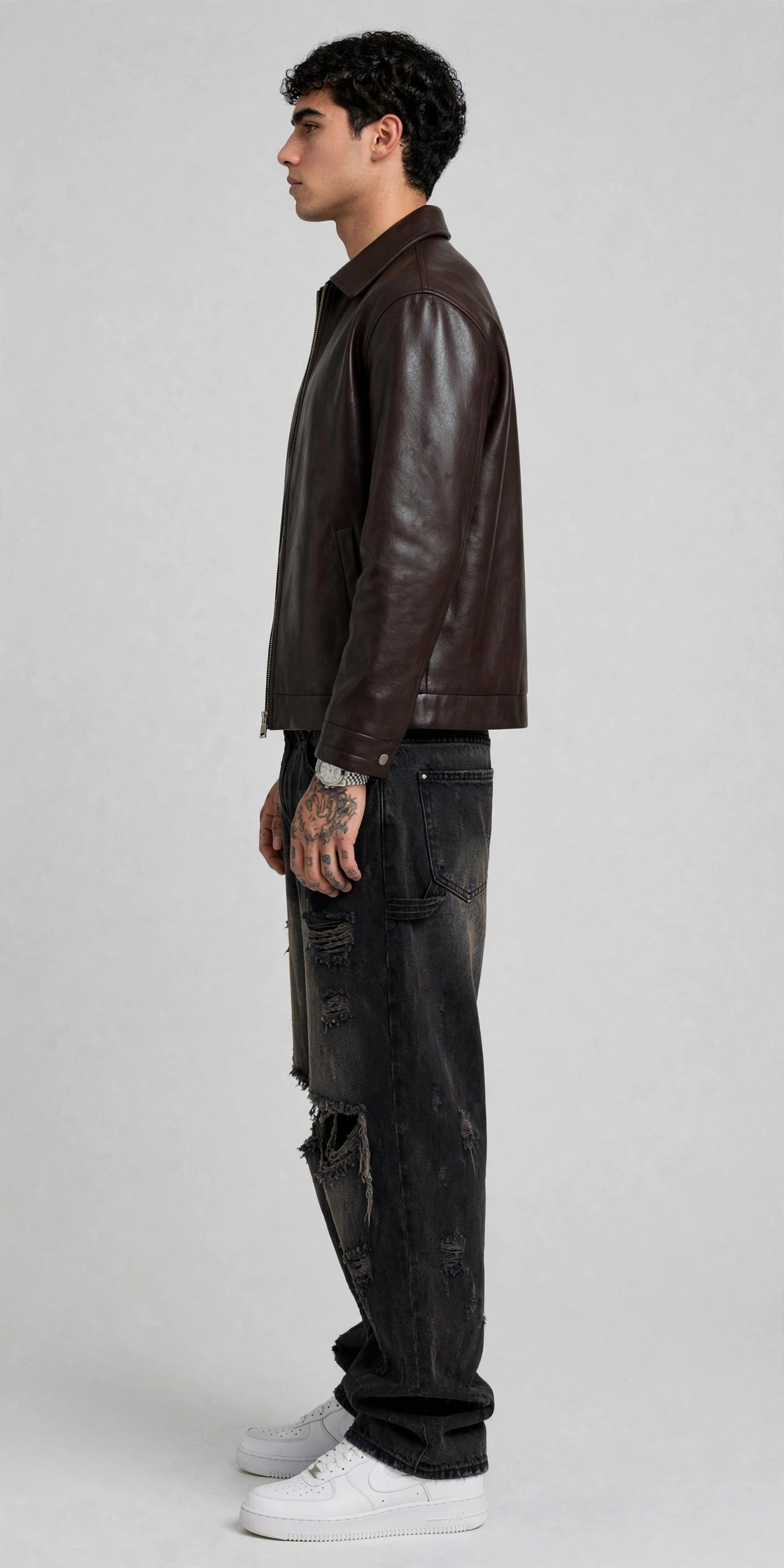 Classic Brown Leather Jacket