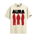 AURA OFF WHITE OVERSIZED T-SHIRT