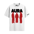 AURA WHITE OVERSIZED T-SHIRT