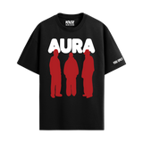 AURA BLACK OVERSIZED T-SHIRT