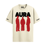 AURA OFF WHITE OVERSIZED T-SHIRT