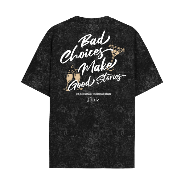 GOOD STORIES ACID WASH OVERSIZED T-SHIRT