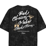 GOOD STORIES ACID WASH OVERSIZED T-SHIRT