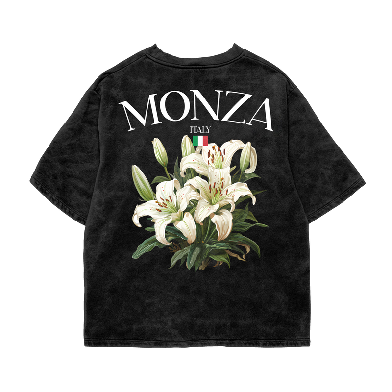 Monza Italy Oversized Tee – Acid Wash