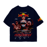 Max Verstappen Oversized Tee – Navy Blue