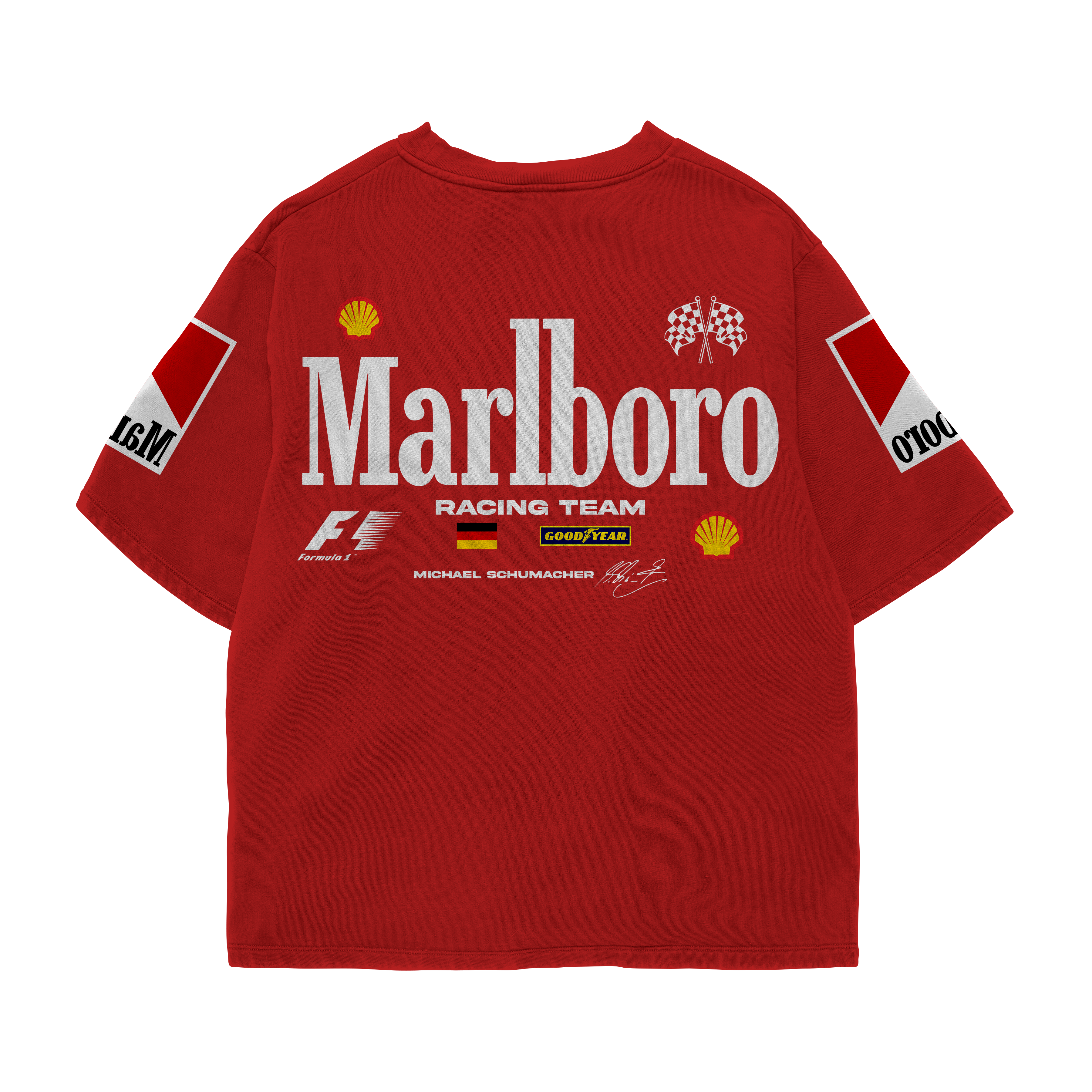 Marlboro Racing Oversized Tee – Red