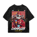 Charles Leclerc Oversized Tee – Acid Wash