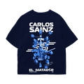 Carlos Sainz Oversized Tee – Navy Blue