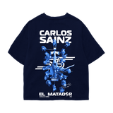 Carlos Sainz Oversized Tee – Navy Blue