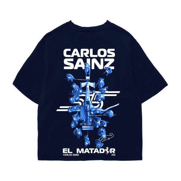 Carlos Sainz Oversized Tee – Navy Blue