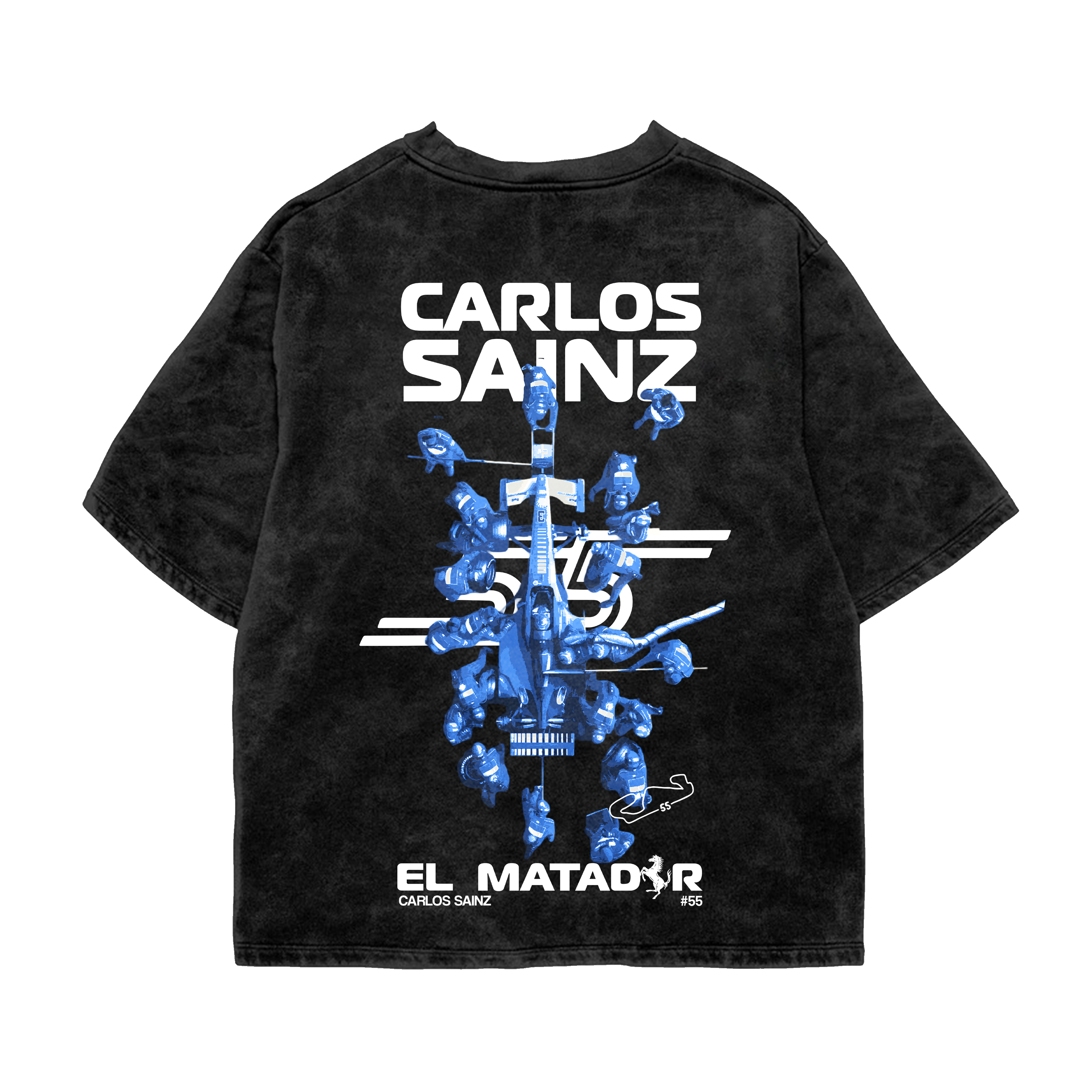 Carlos Sainz Oversized Tee – Acid Wash