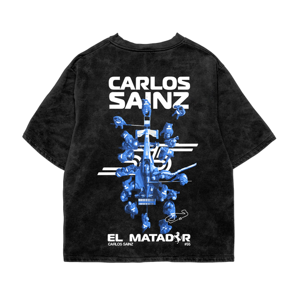 Carlos Sainz Oversized Tee – Acid Wash