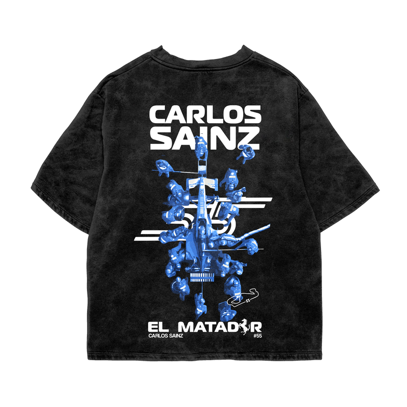 Carlos Sainz Oversized Tee – Acid Wash