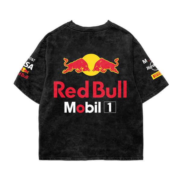Red Bull Racing Oversized Tee – Acid Wash