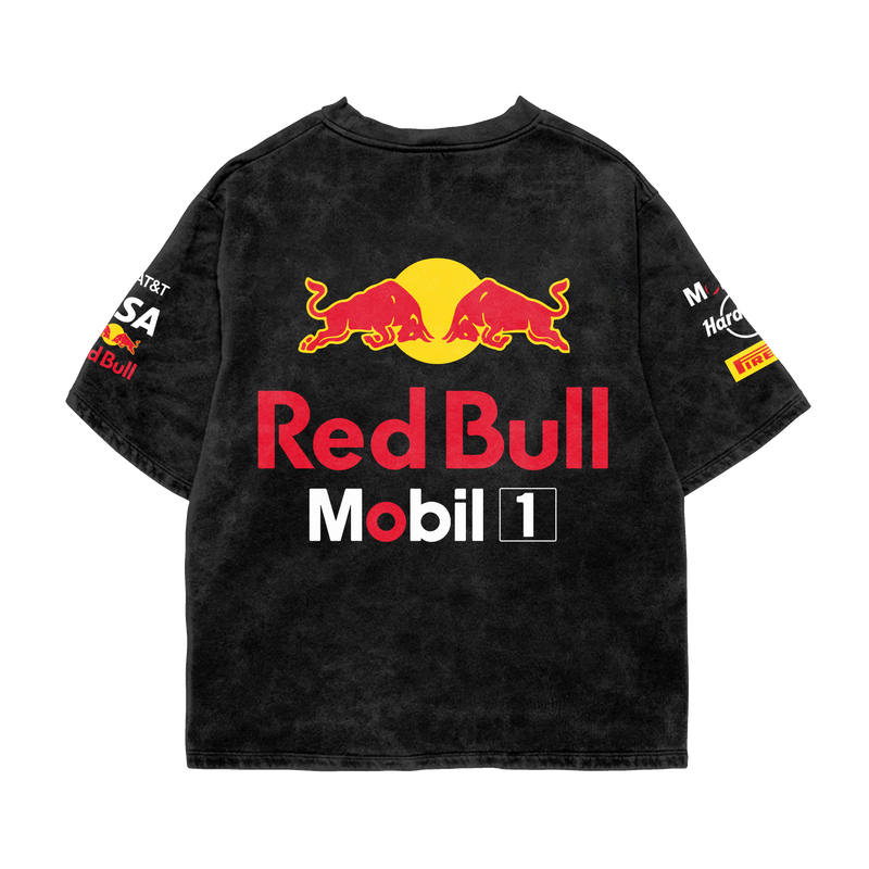 Red Bull Racing Oversized Tee – Acid Wash
