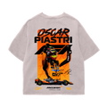 Oscar Piastri Oversized Tee – Off White