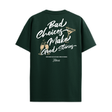 GOOD STORIES BOTTLE GREEN REGULAR FIT T-SHIRT