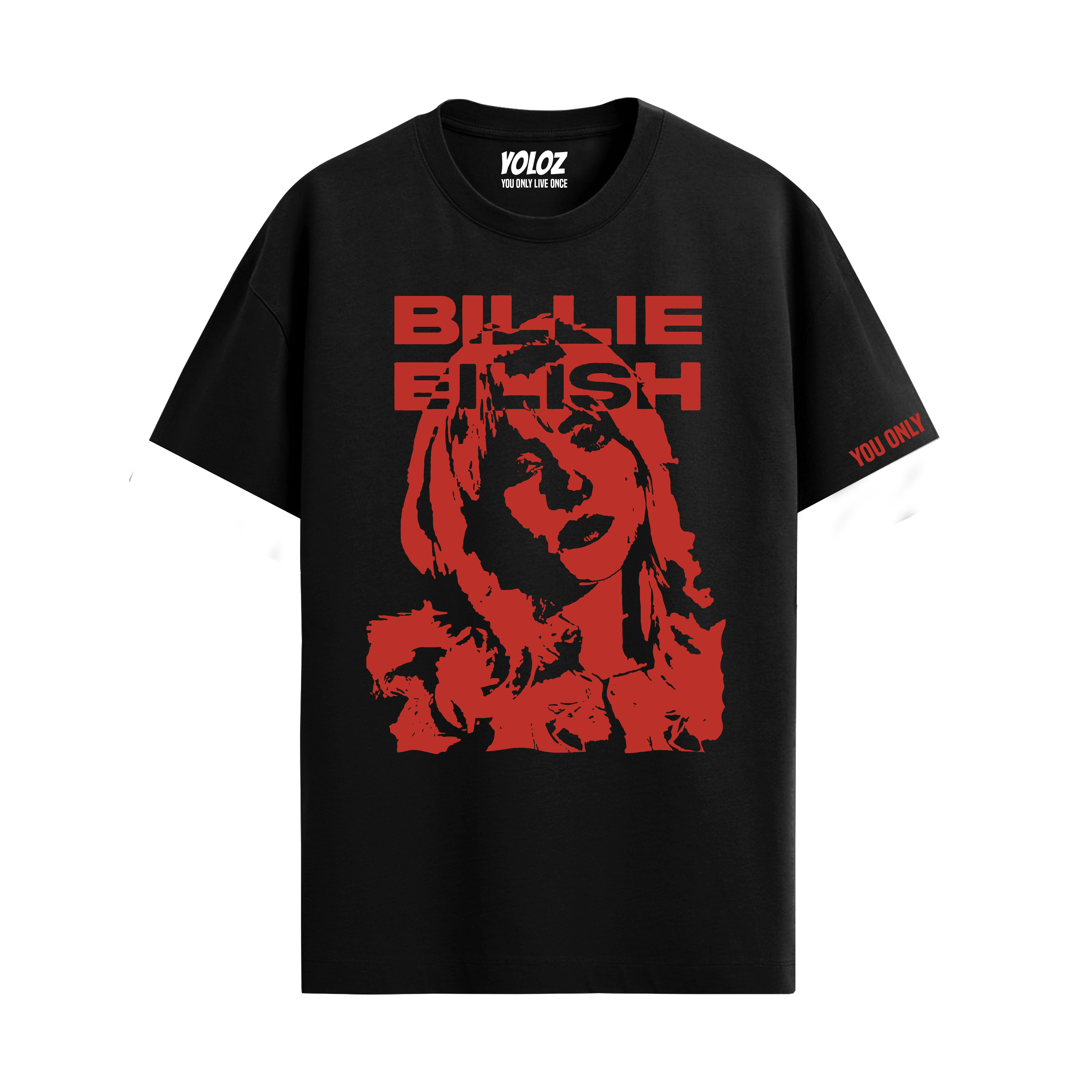 BILLIE EILISH BLACK REGULAR FIT T-SHIRT